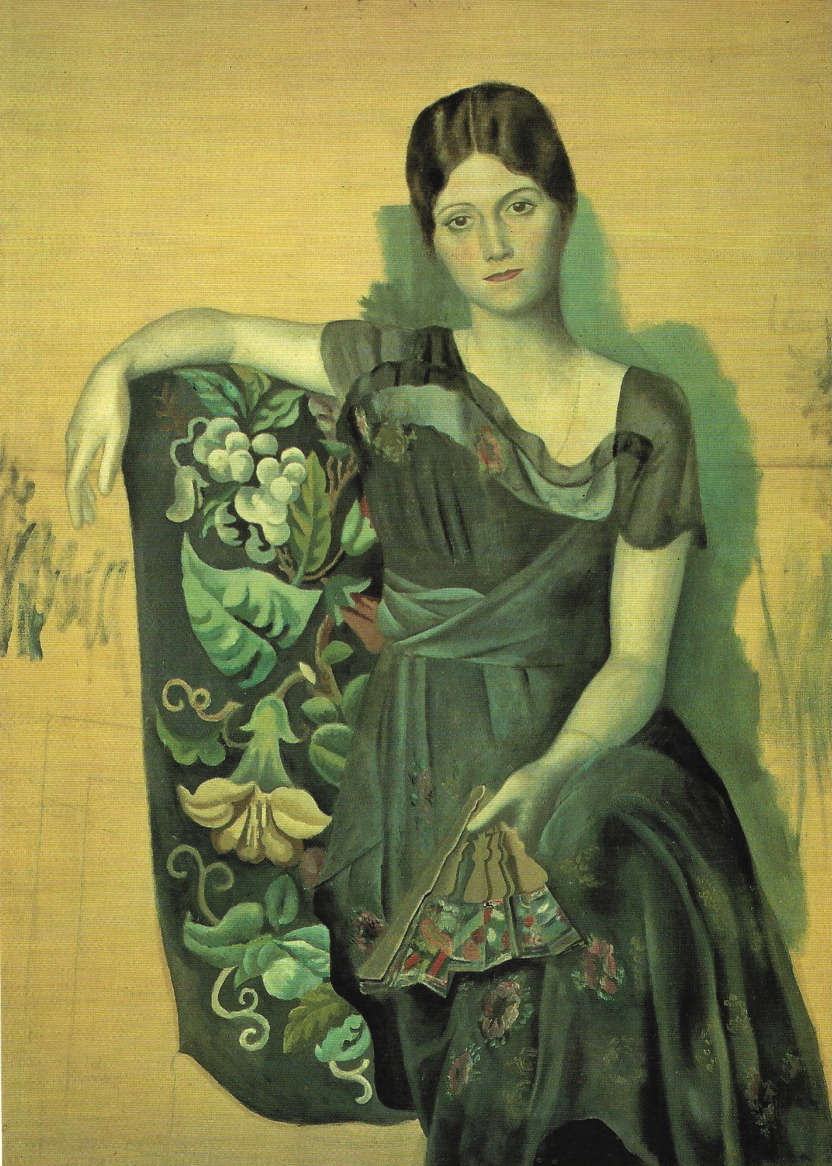 Olga assise dans un fauteuil (1917) - PICASSO Pablo