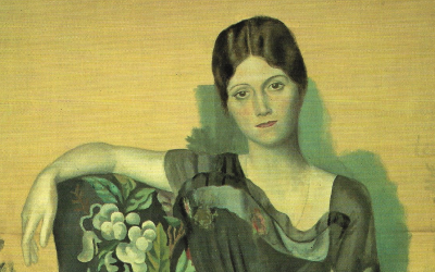 Portrait d’Olga assise dans un fauteuil (1917) | PICASSO (Pablo)